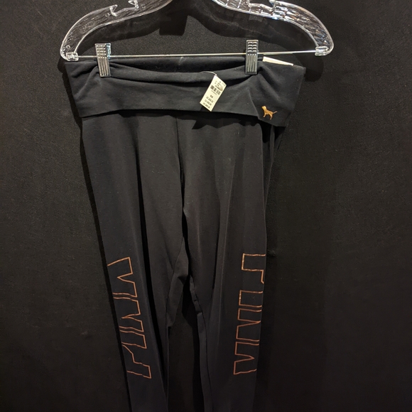 Victoria's Secret Pants - Victoria's Secret Black Leggings with Gold Accents